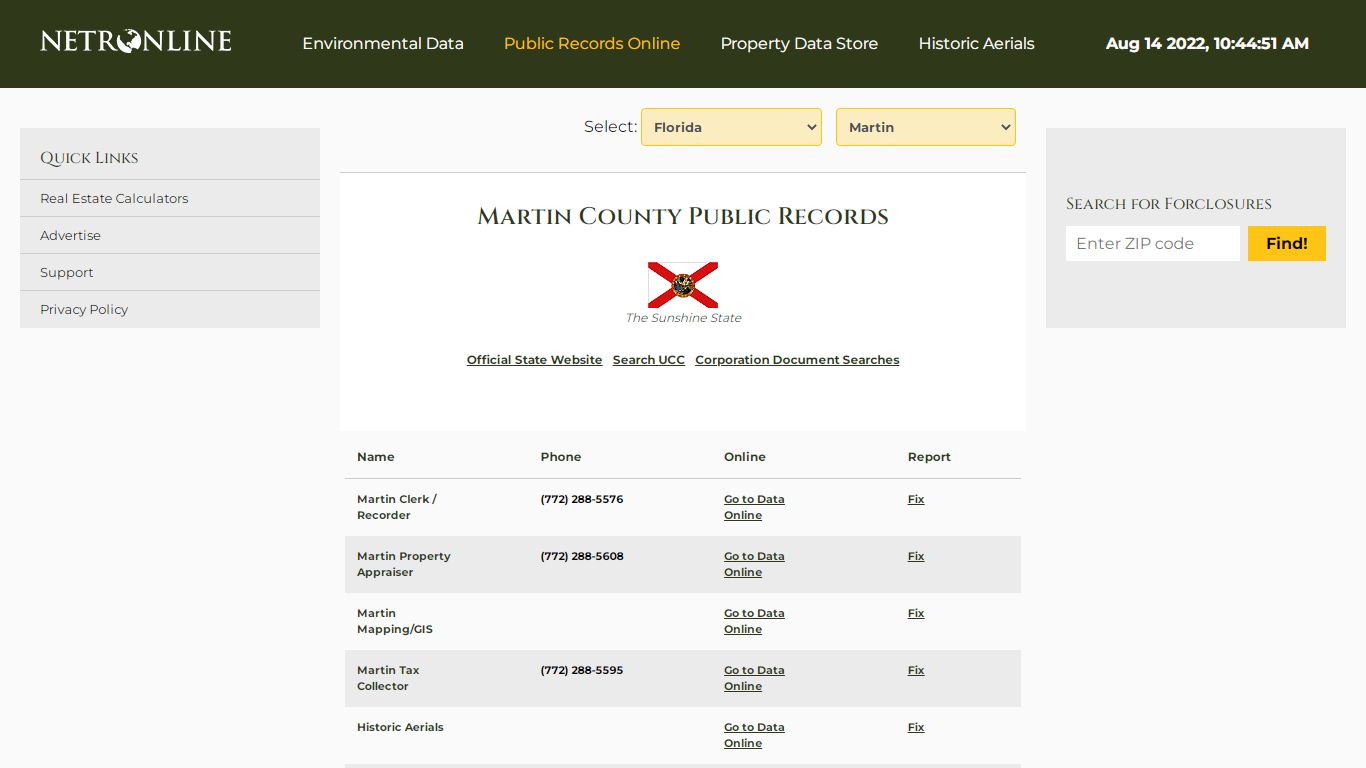 NETR Online • Martin • Martin Public Records, Search ...