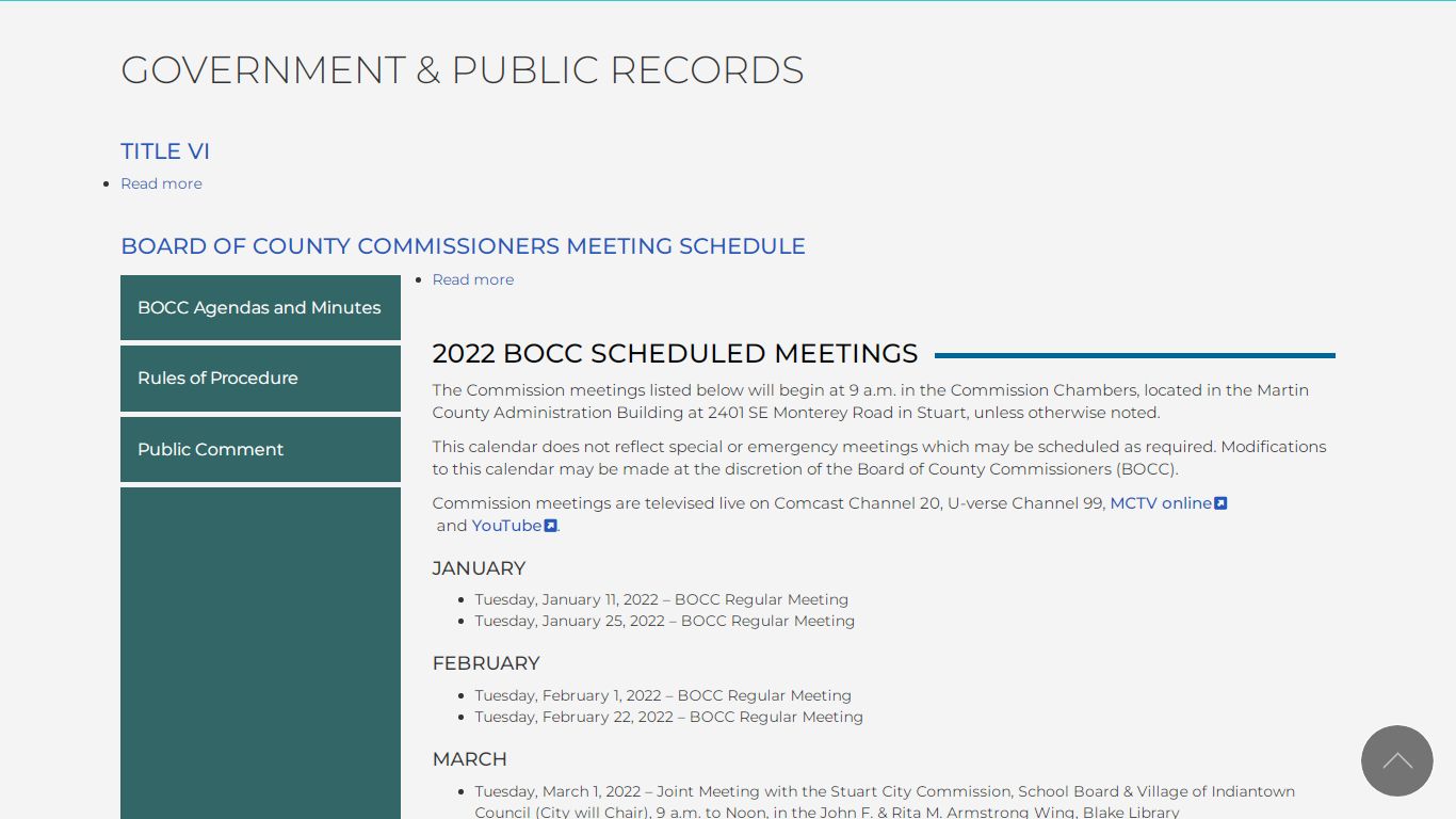 Government & Public Records | Martin County Florida
